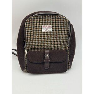 Harris Tweed Woman Glen Appin Beige Brown 100% Wool Backpack